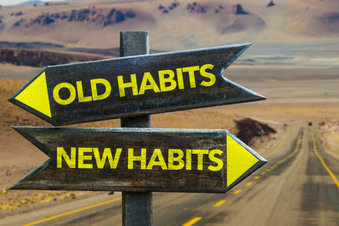 Old Habits - New Habits signpost