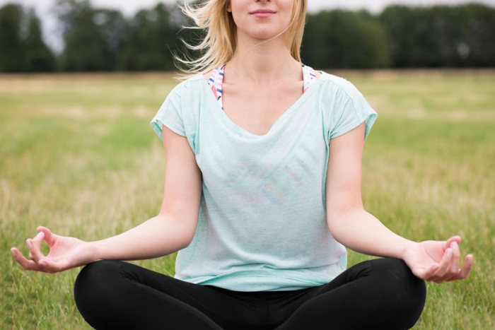 Young woman meditating