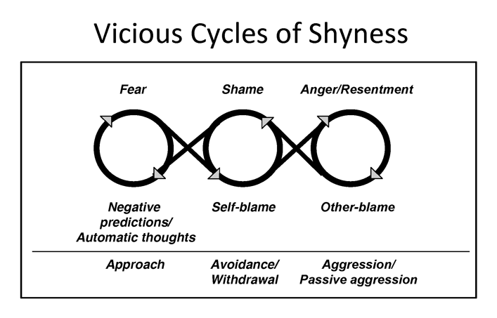 Vicious Cycles of Shyness Graphic